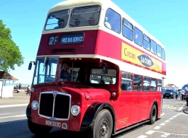 Double deck wedding bus in Cheltenham
